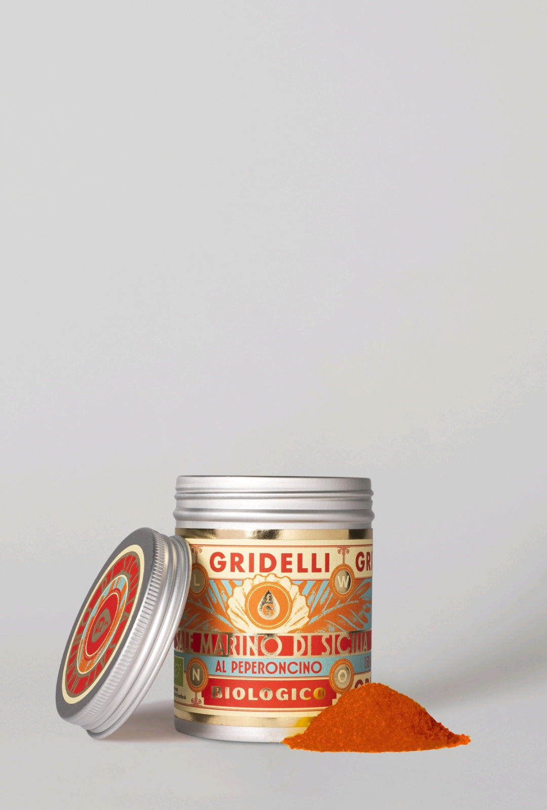 Gridelli - Havsalt med aromatiske urter, 150 gr., Fås i 3 smagsvarianter - Limone, Erbette & Peperoncino