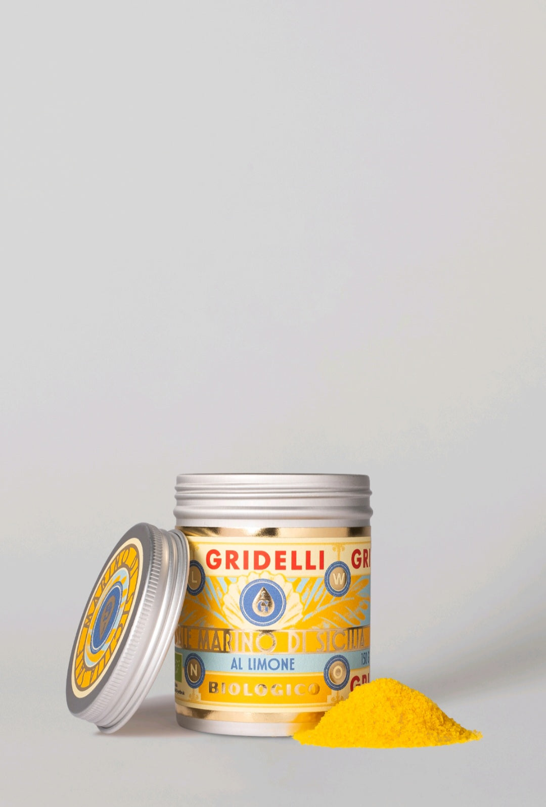 Gridelli - Havsalt med aromatiske urter, 150 gr., Fås i 3 smagsvarianter - Limone, Erbette & Peperoncino