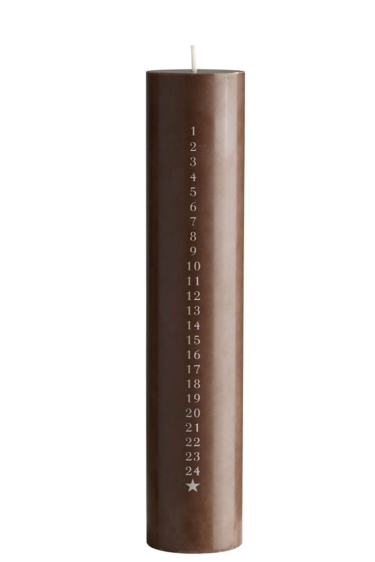 Tine K Home - Kalenderlys, CANDLE-XMAS, D5xH25 cm., Fås i 2 farver - Sand & Hazel