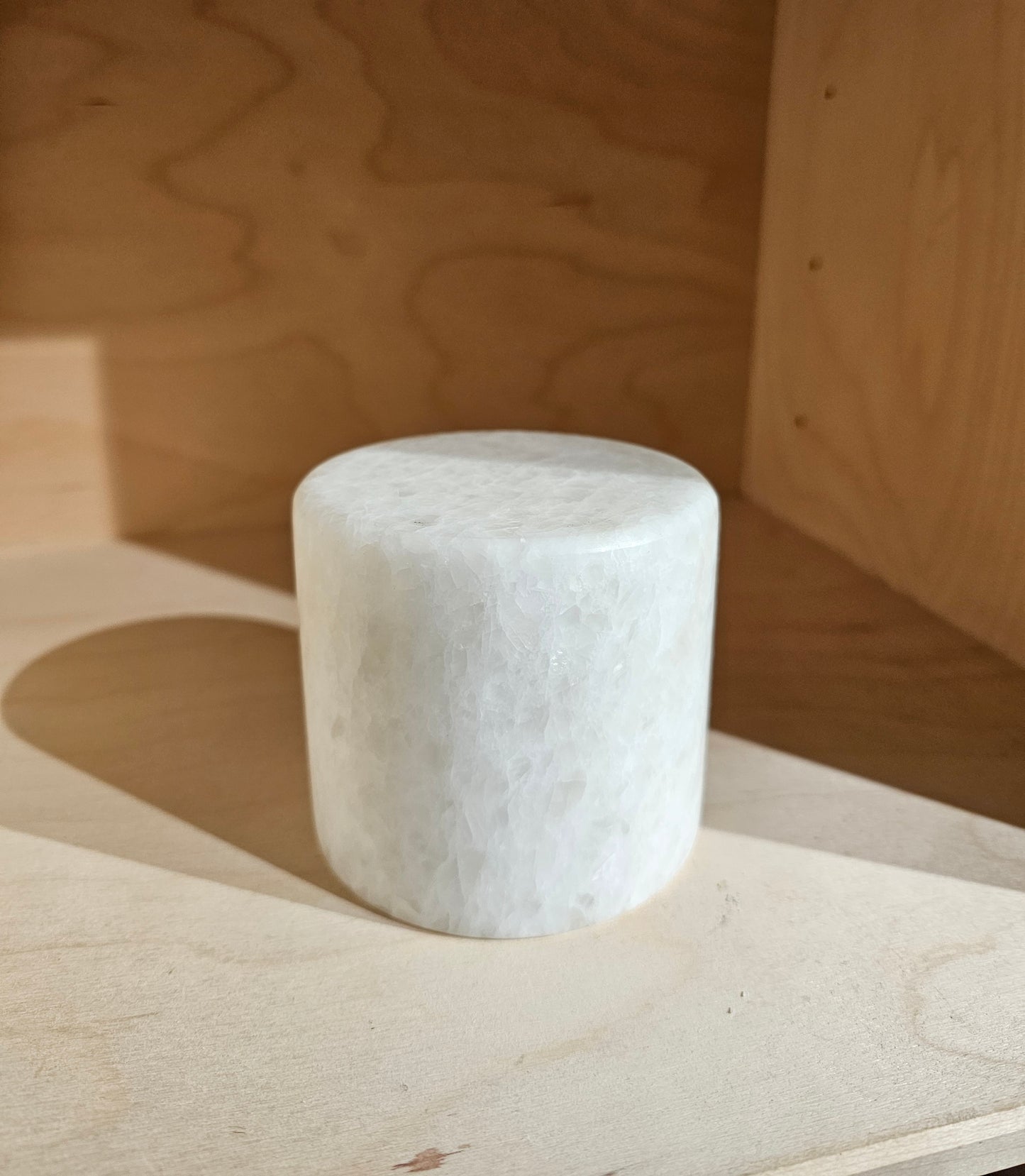 Unison - Marmor Lampe, Silkemat Hvid, L