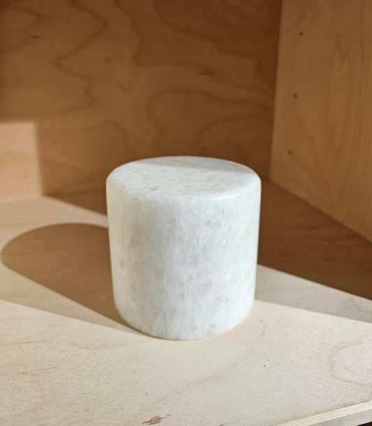 Unison - Marmor Lampe, Silkemat Hvid, L