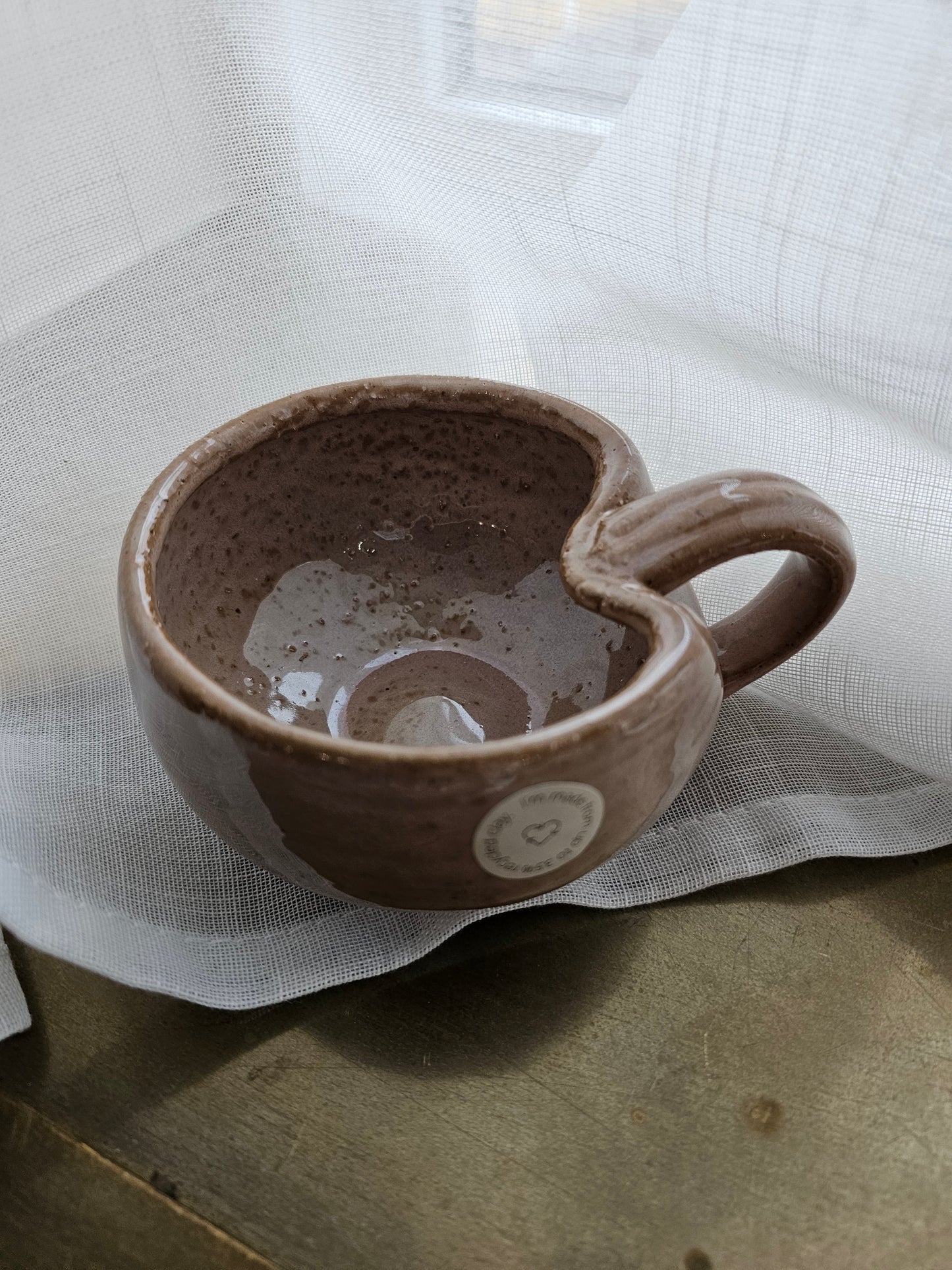 AU Maison - Krus m/greb, Recycled Keramik, 12,7x10 cm., Lilla