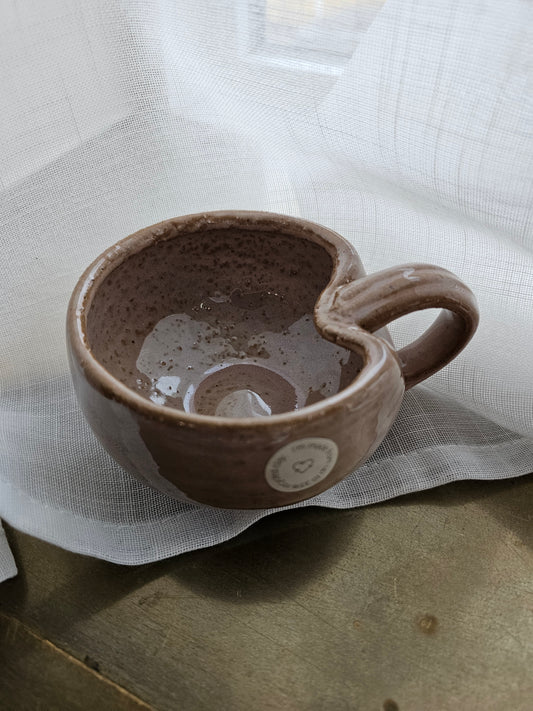 AU Maison - Krus m/greb, Recycled Keramik, 12,7x10 cm., Lilla