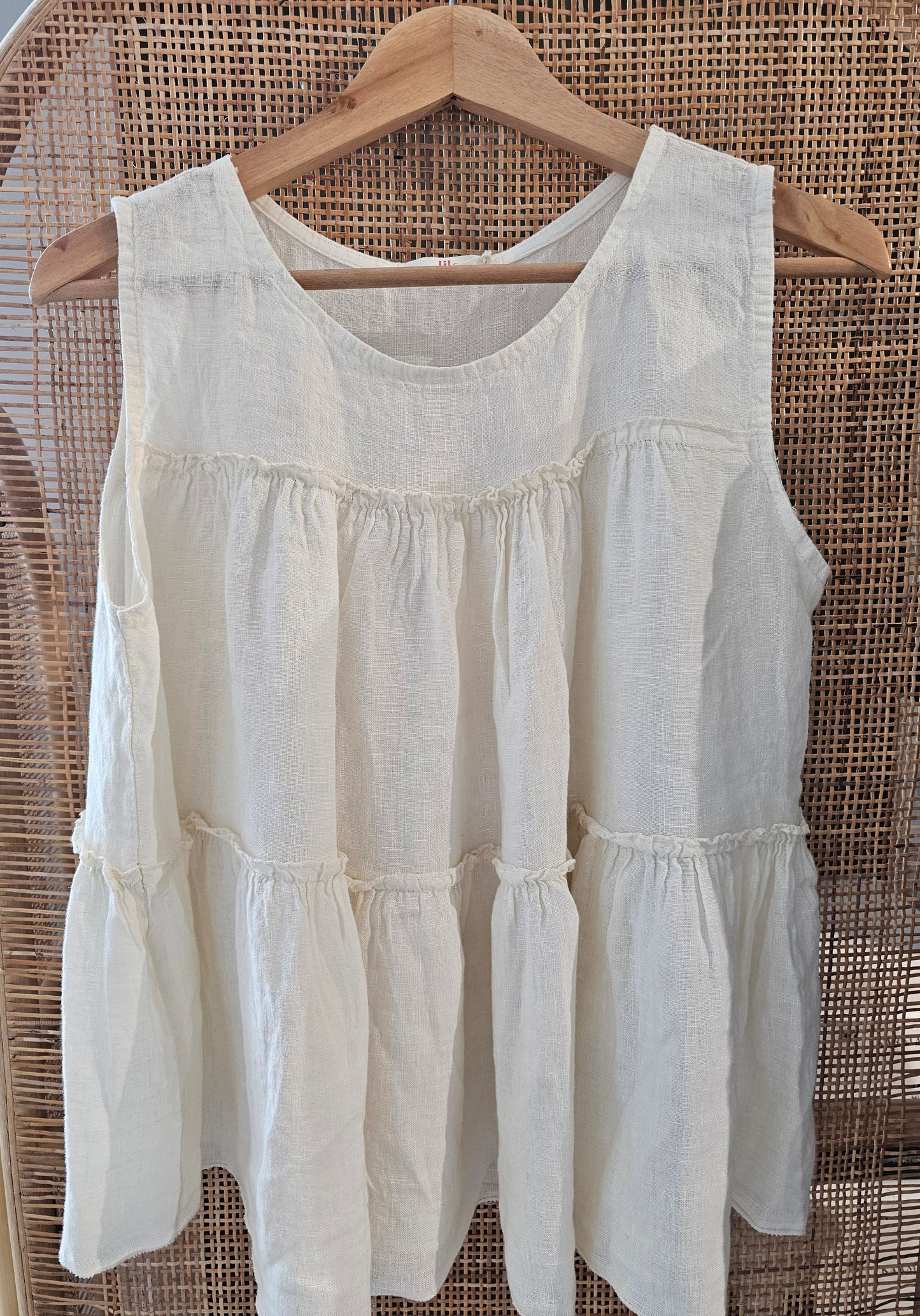 Lou Lou Clothing - Top, Hør, Fås i 3 farver - Creme, Rose & Navy
