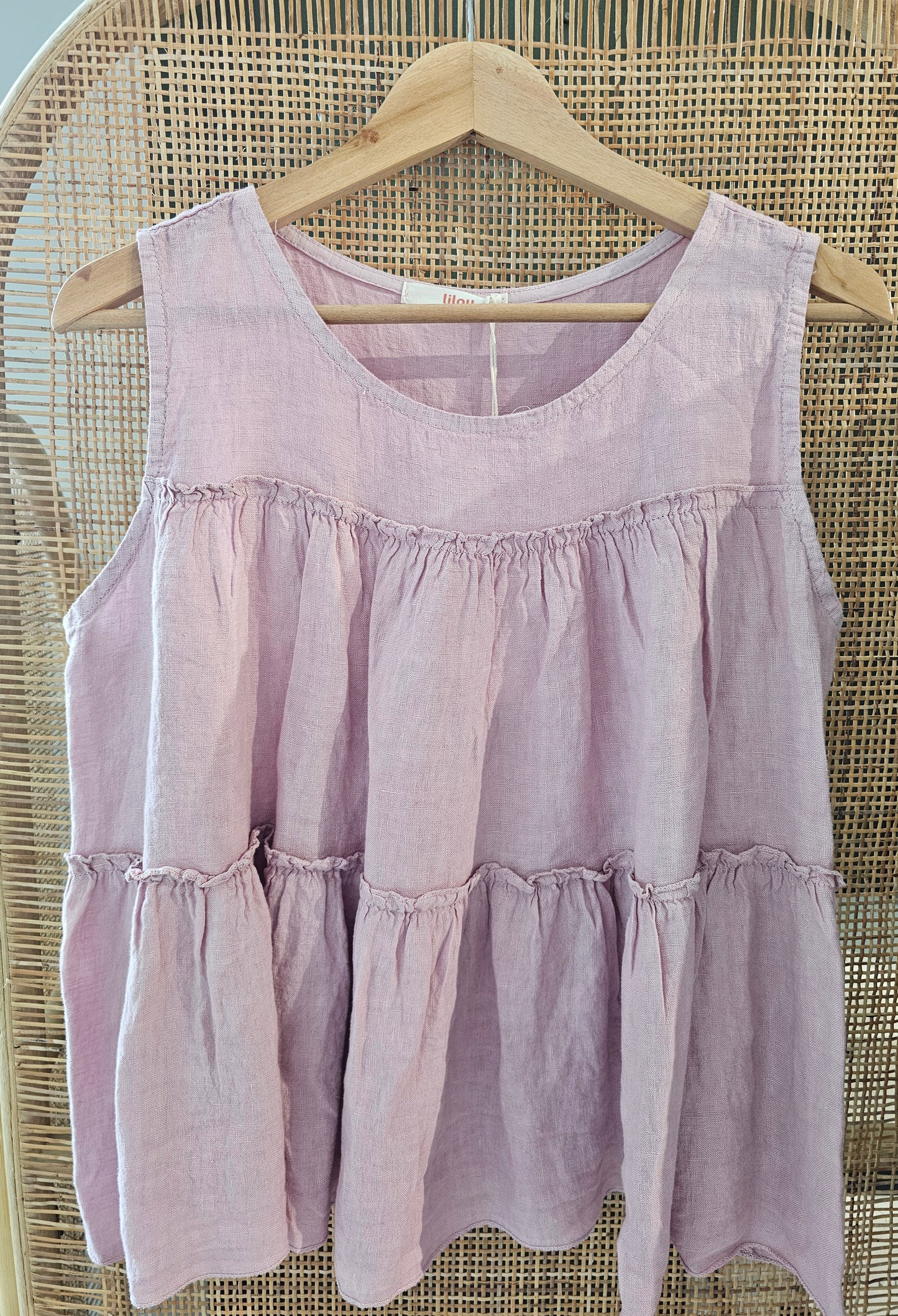Lou Lou Clothing - Top, Hør, Fås i 3 farver - Creme, Rose & Navy