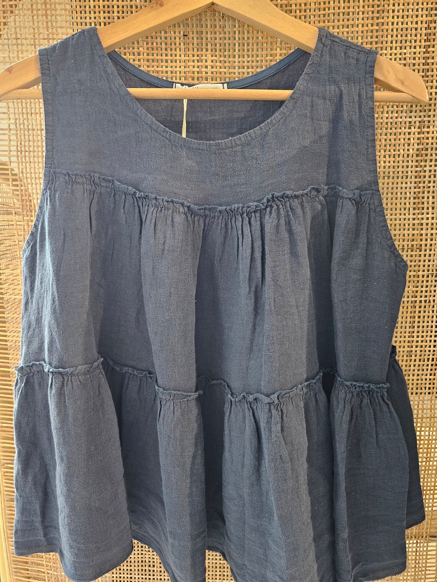 Lou Lou Clothing - Top, Hør, Fås i 3 farver - Creme, Rose & Navy