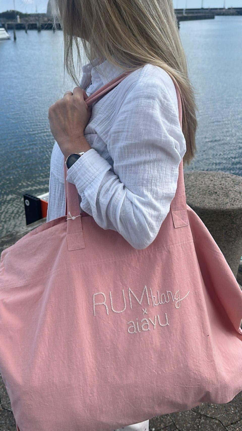 Aiayu - RUMklang x Aiayu Totebag, Cotton Slub, Rosewater