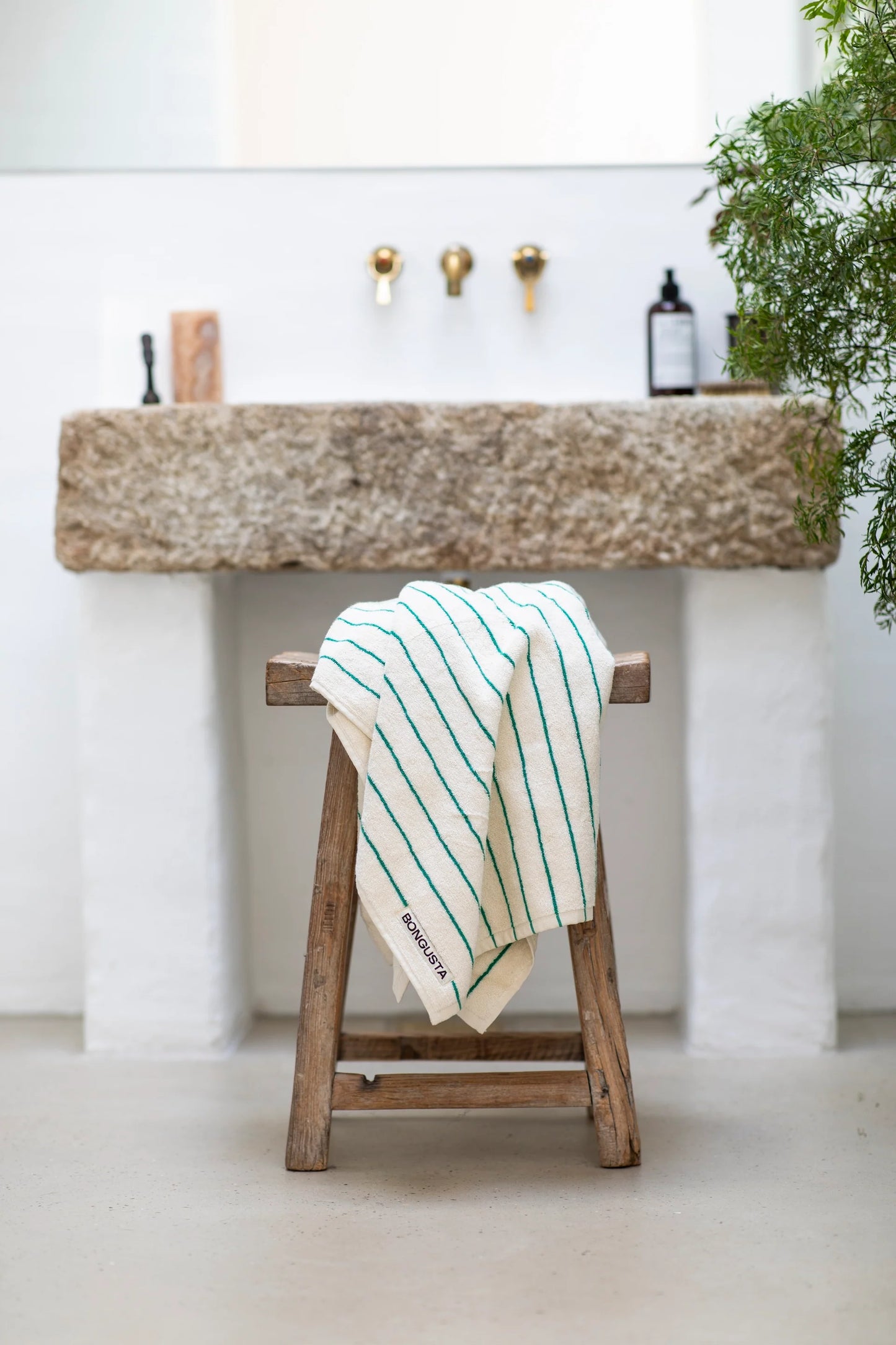 Bongusta - Towels Pure, White & Grass