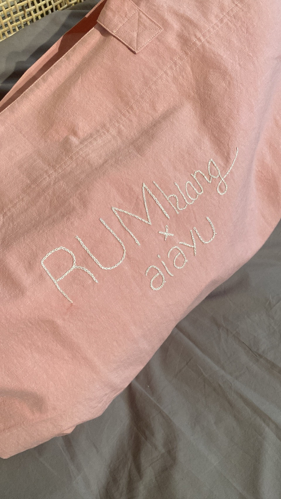 Aiayu - RUMklang x Aiayu Totebag, Cotton Slub, Rosewater