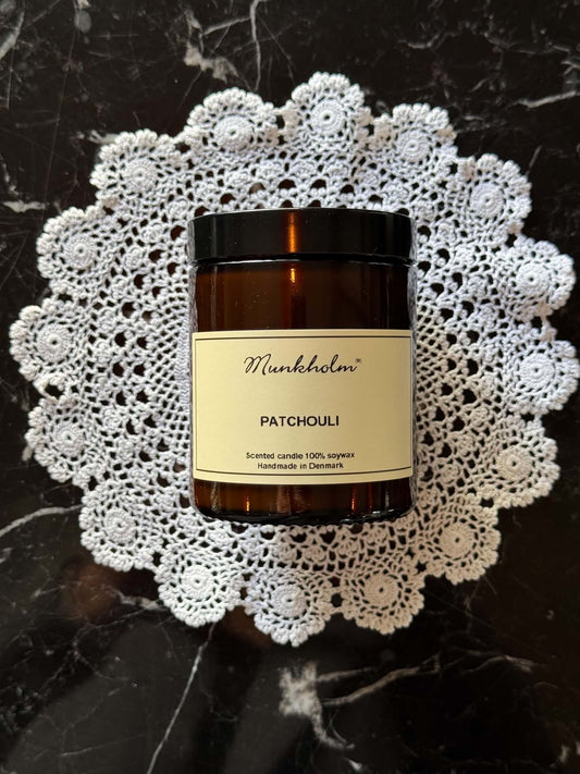 Munkholm - Soysvoks Duftlys, Patchouli, 180 ml.