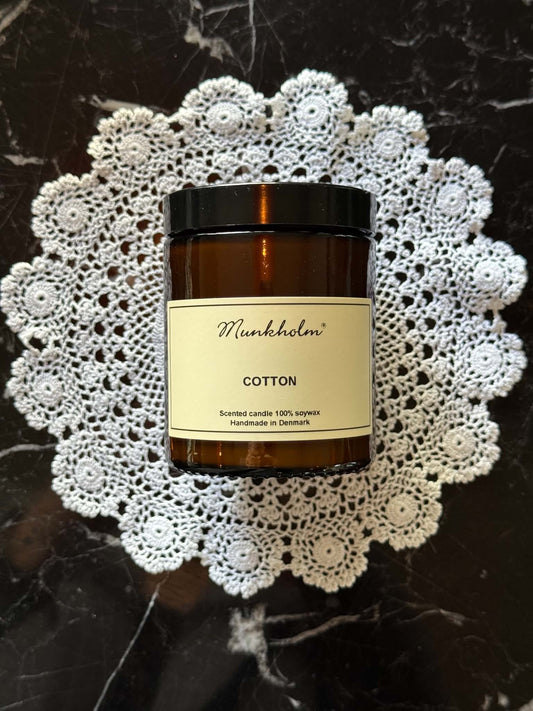 Munkholm - Soyavoks Duftlys, Cotton, 180 ml.