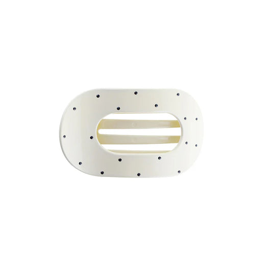 ByStær - Eva Hårklemme Mellem Creme/Sort Prikker