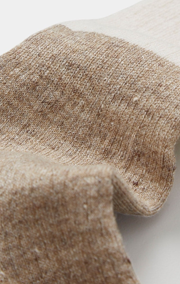 Aiayu - Linen Rib Socks, Mix Linen