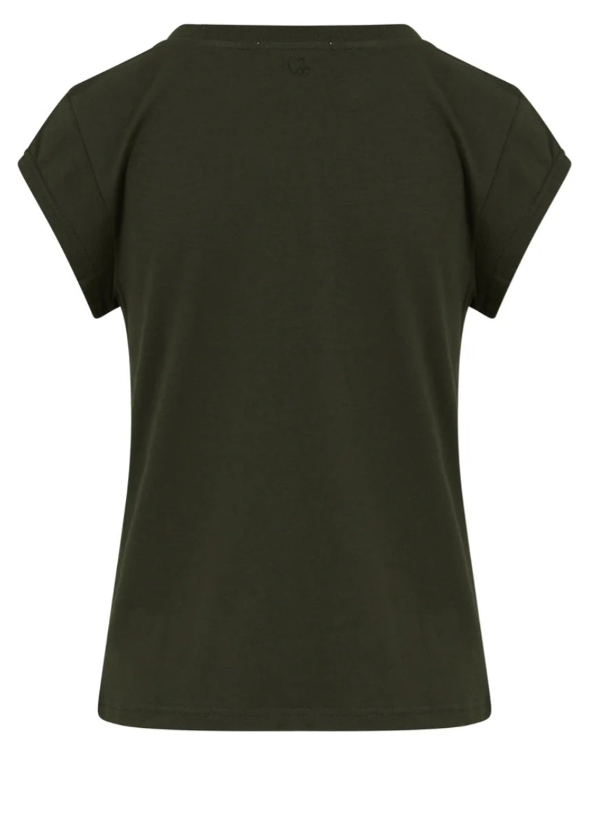 COSTER CC HEART BY COSTER COPENHAGEN - CC Heart Basic T-shirt, Hunter Green