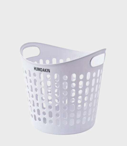 HUMDAKIN - Laundry Basket, Recycled Plastic, 40x39x39 cm., Blue Glass