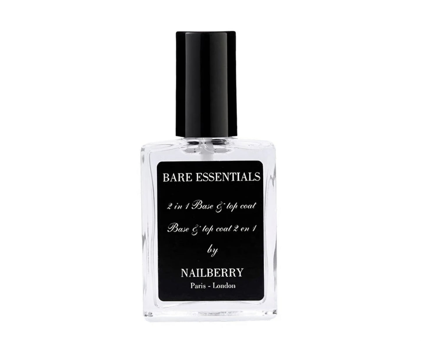 Nailberry - Bare Essentials, 2 in 1 base og top coat, 15 ml.