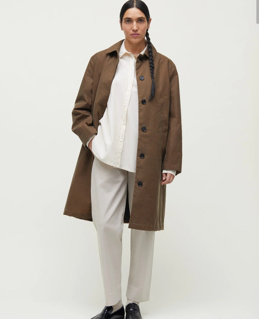 Aiayu - Noor Coat Oilskin, Bark