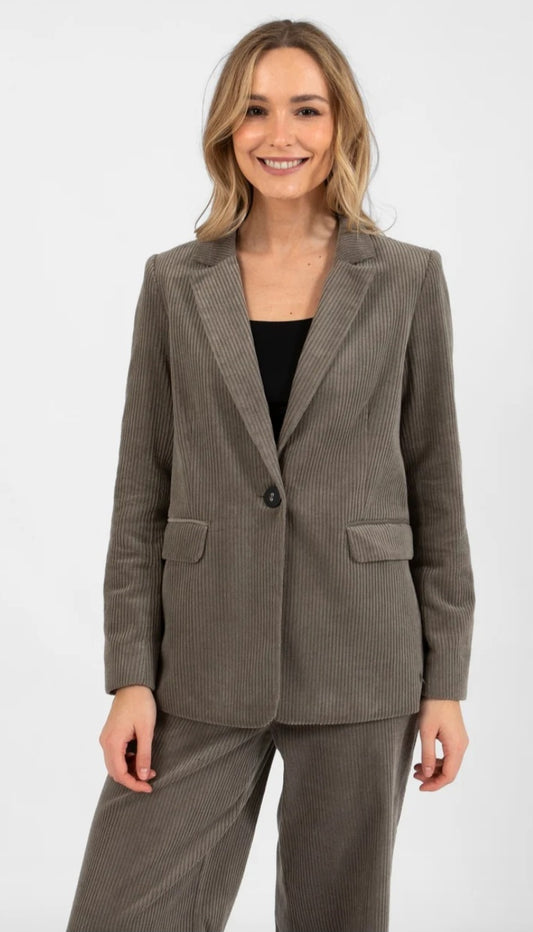 Coster Copenhagen - Corduroy Blazer, Warm Grey