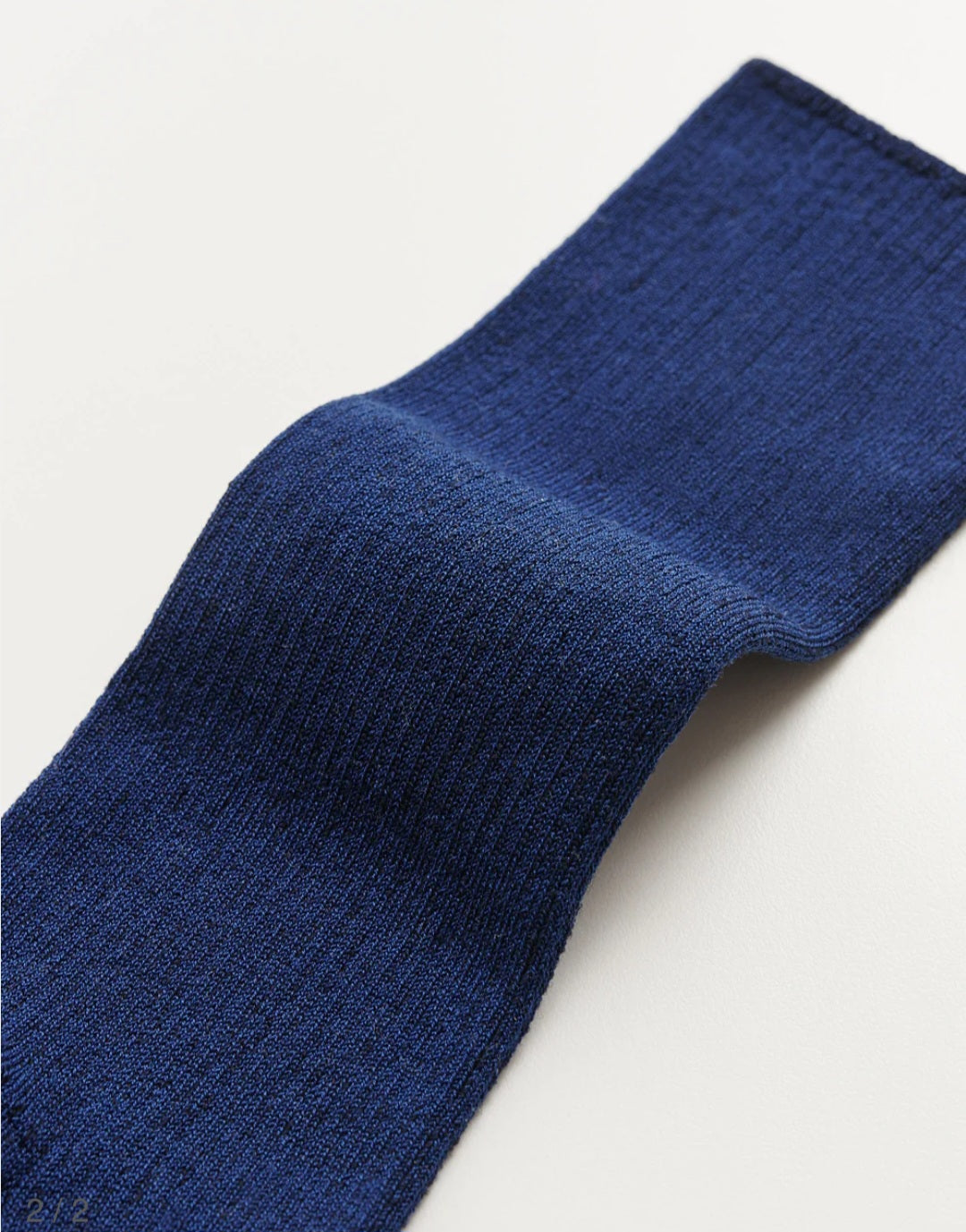 Aiayu - Cotton Rib Socks, Midnight Blue