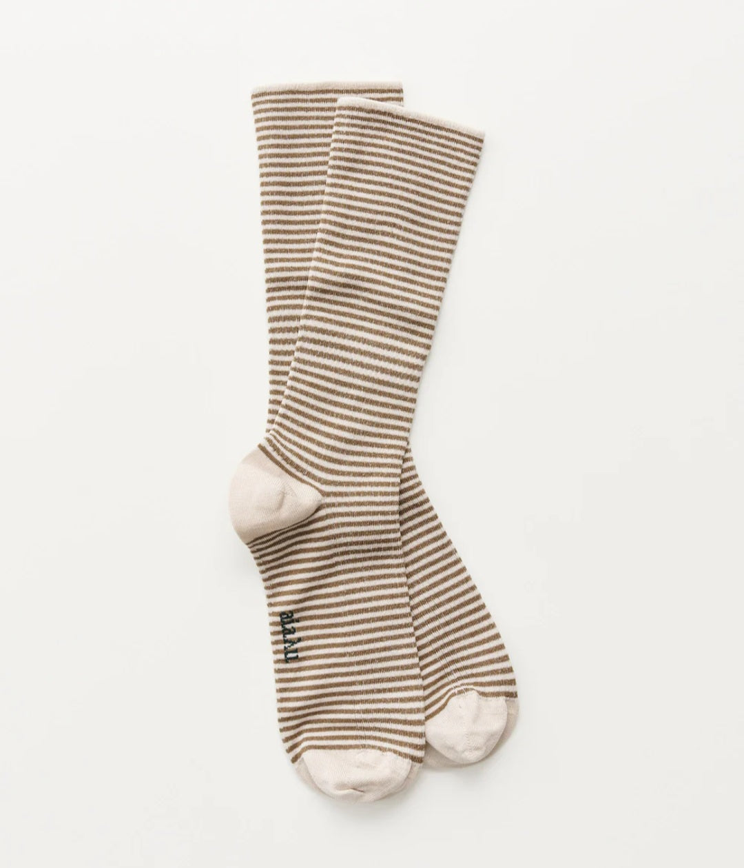 Aiayu - Cotton Stripe Socks, Mix Chestnut