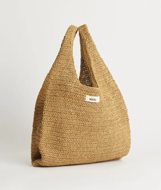 Aiayu - Sophia Straw Bag, Medium, Pure Natural