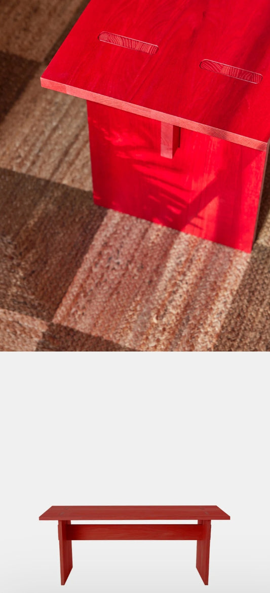 OYOY - Kotai Bænk, L110xW35xH43 cm., Cherry Red