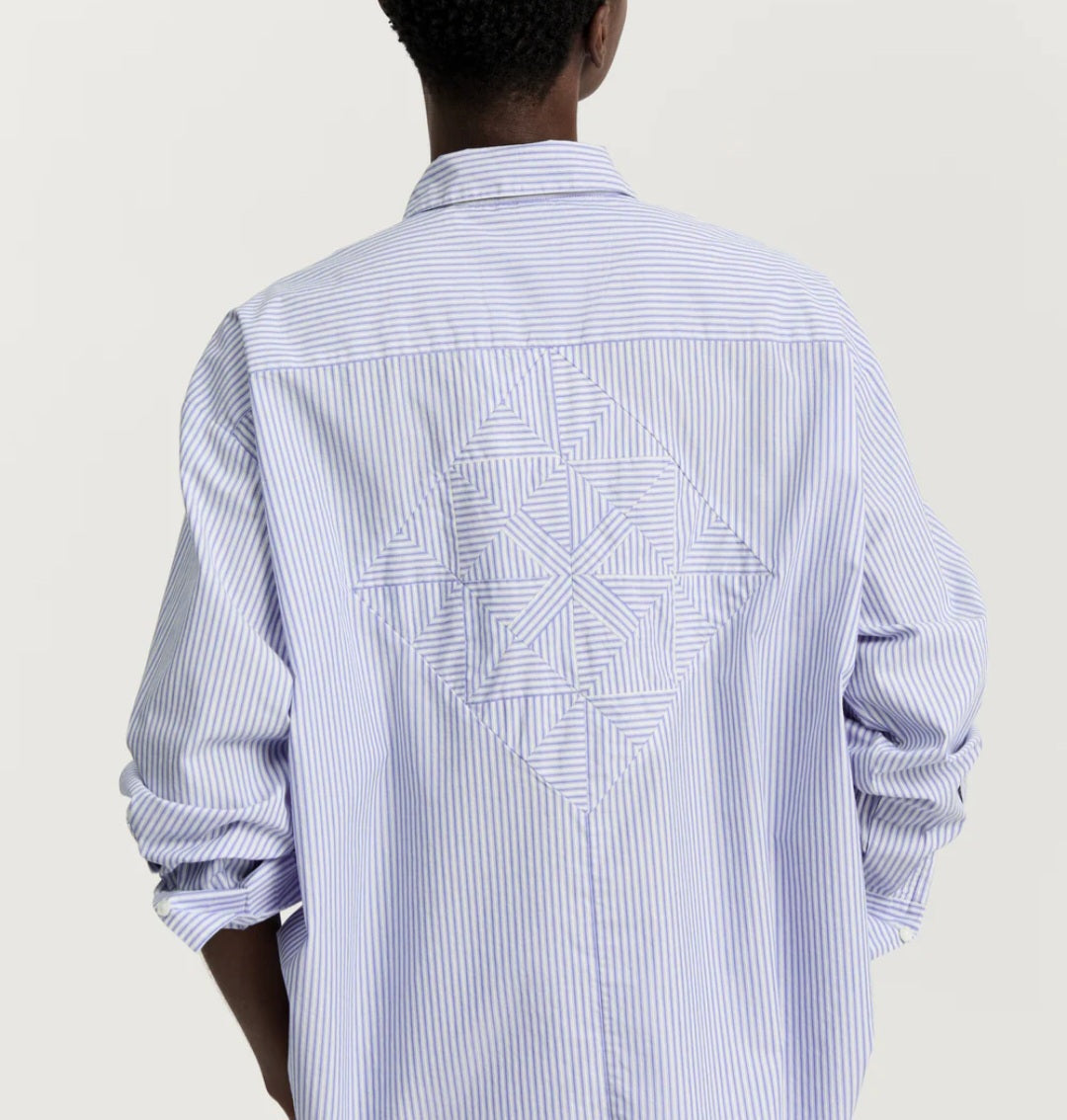 aiayu - Shirt Quilt Petite, Mix Air Blue