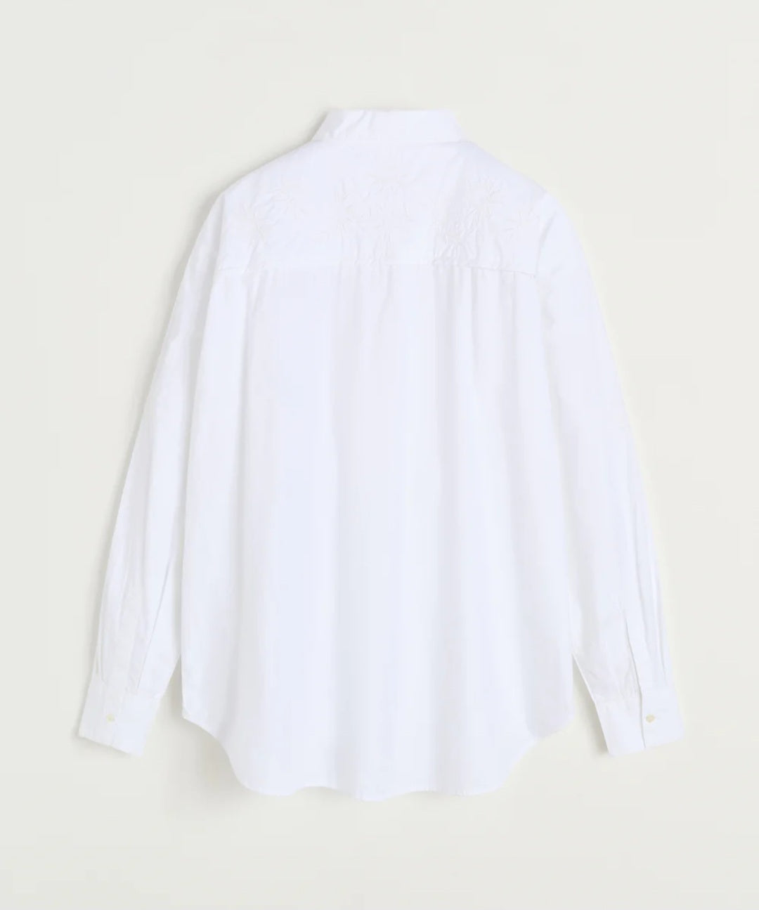 aiayu - Shirt Embroidery, White
