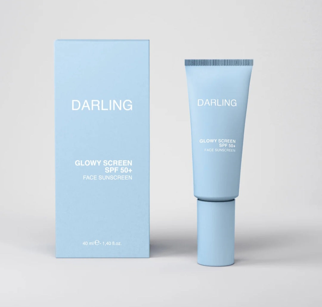 Darling - Glowy screen spf 50+, Face sunscreen, 40 ml.