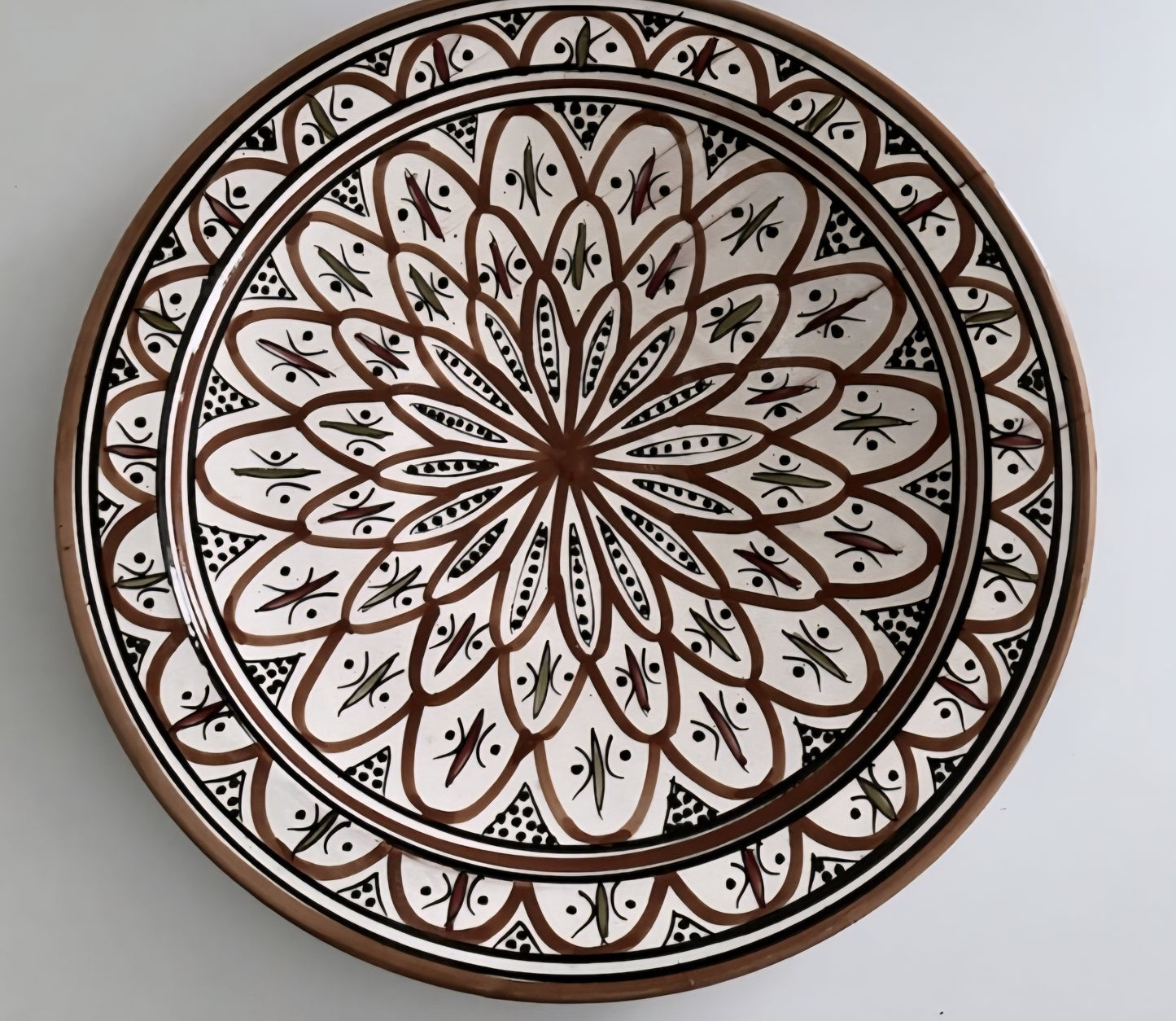 Manipura Living - Keramik Fad, Flower Glaze, Ø40 cm.