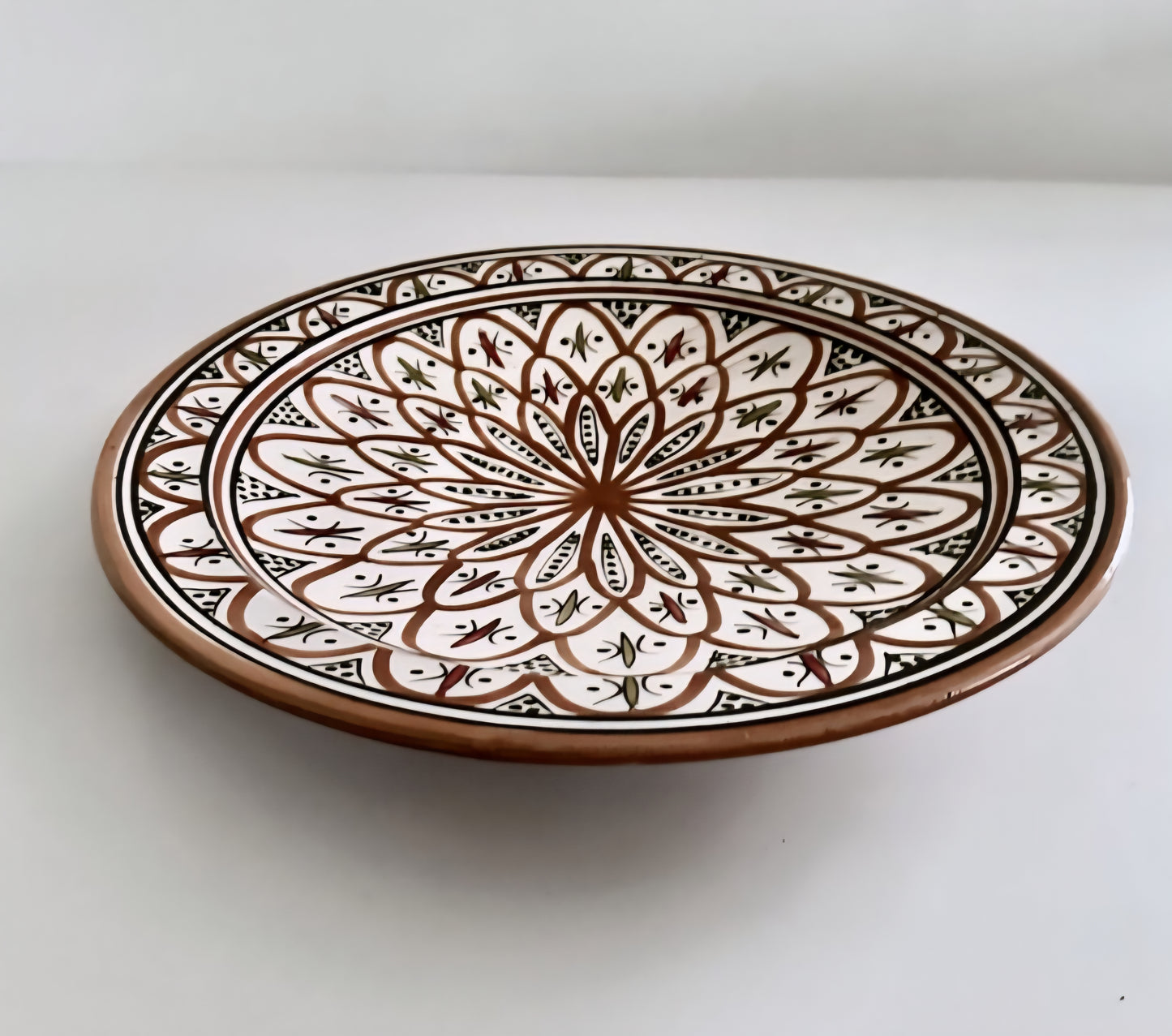 Manipura Living - Keramik Fad, Flower Glaze, Ø40 cm.
