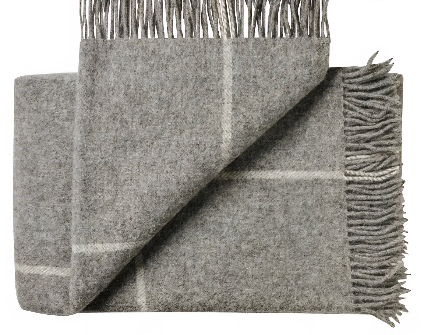 Silkeborg Uldspinderi - Mandø Plaid, 140x240 cm., Nordic Grey