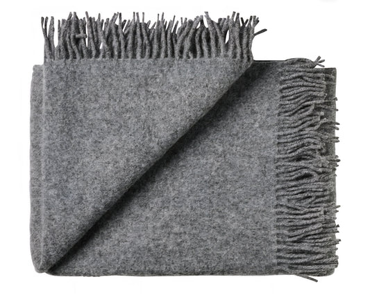 Silkeborg Uldspinderi - Season Plaid, 130x200 cm., Dark Nordic Grey