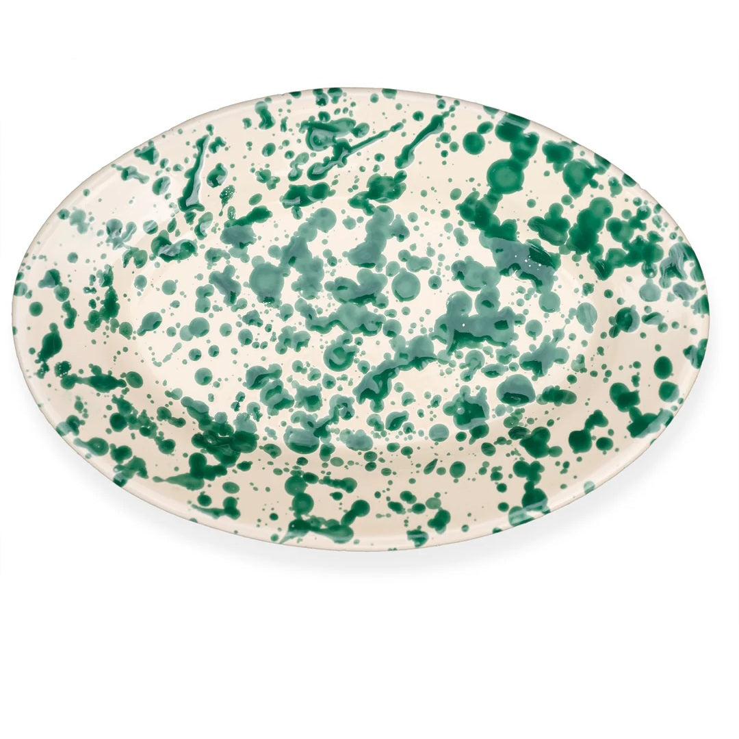 Foods of Italy - Serveringsfad Rugiada, 26 cm., Fås i farverne beige og grøn