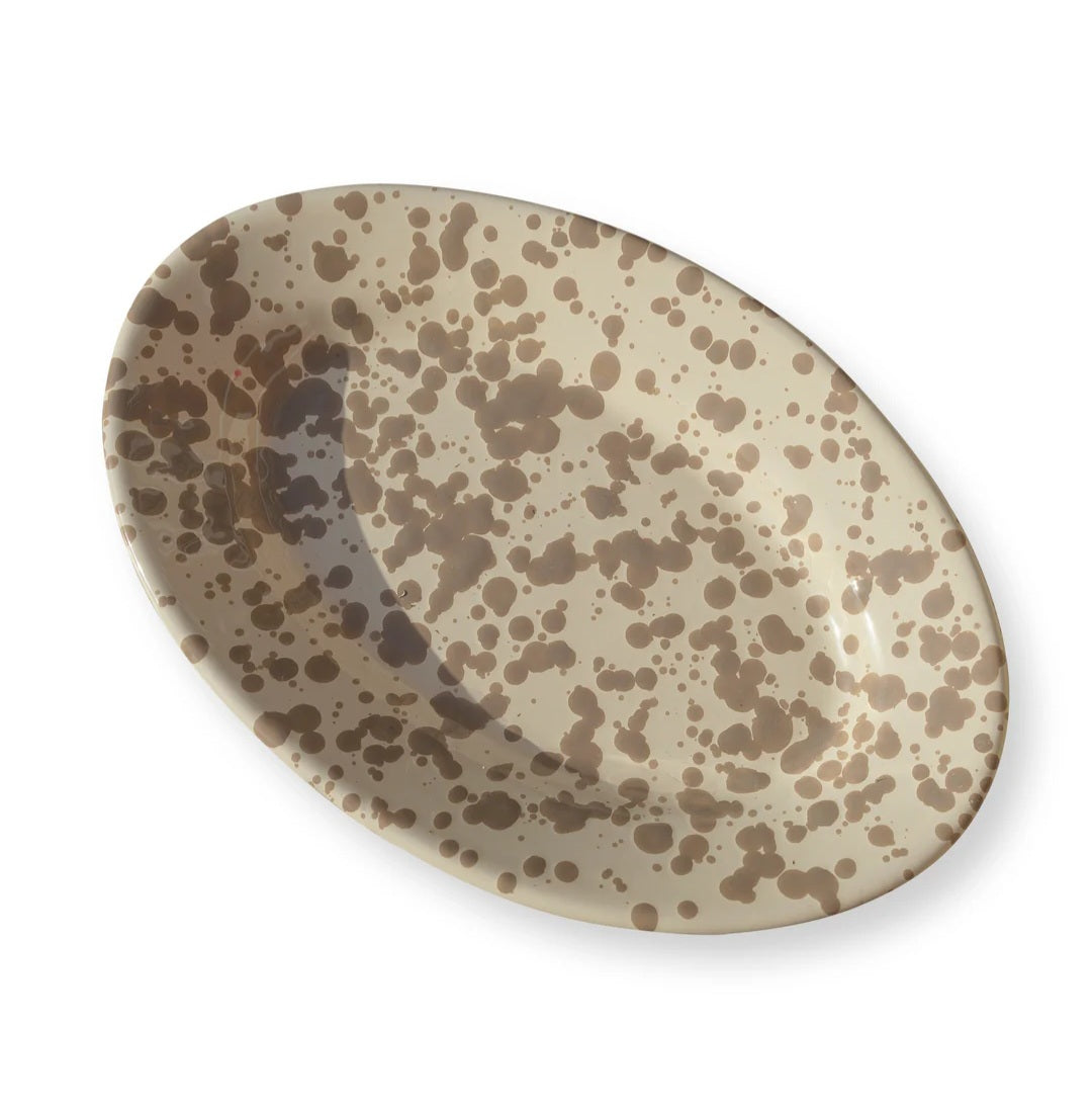 Foods of Italy - Serveringsfad Rugiada, 26 cm., Fås i farverne beige og grøn