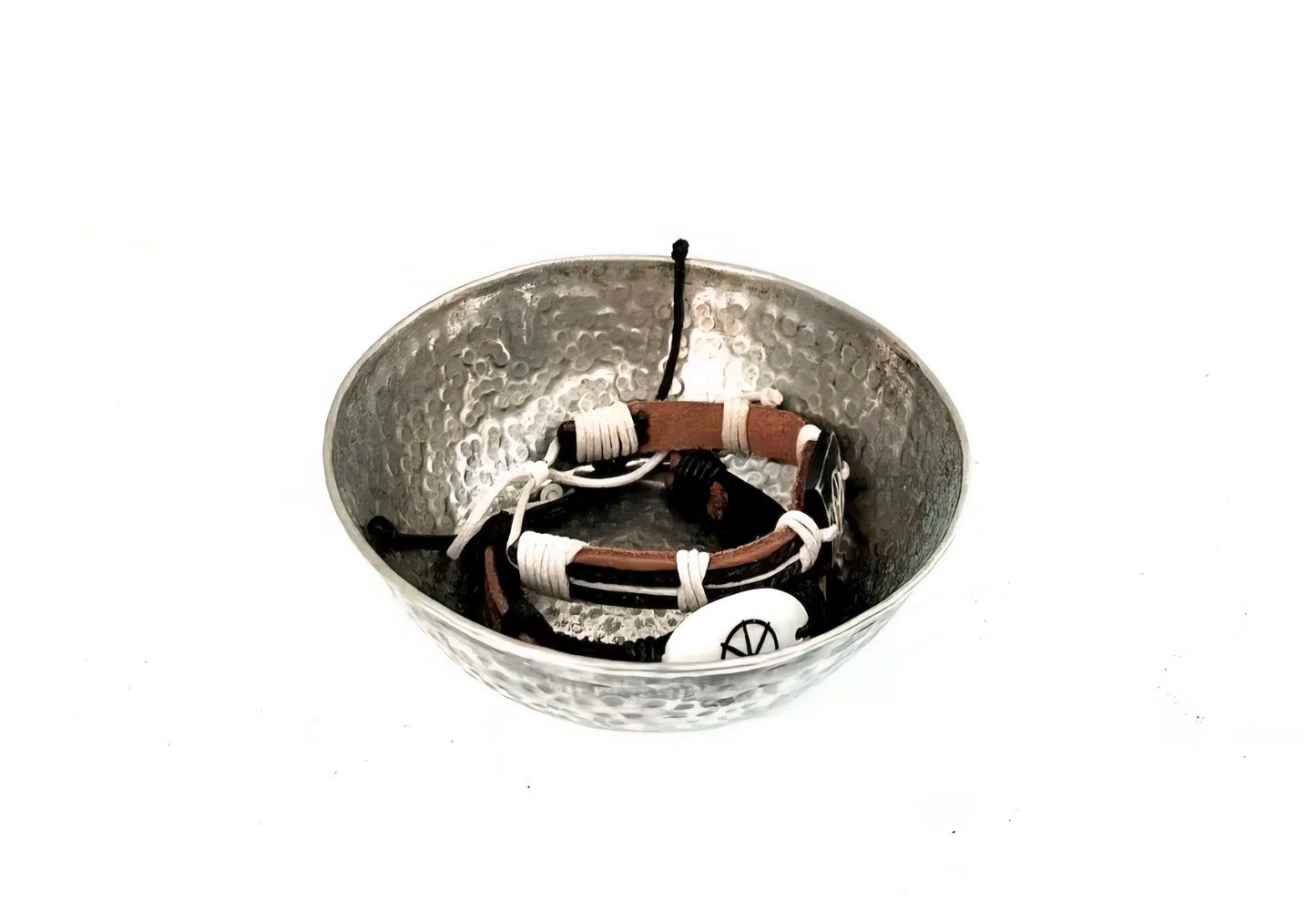 Manipura Living - Hammam Skål, Vintage Nikkelsølv m/logo, Lille, D12 cm.