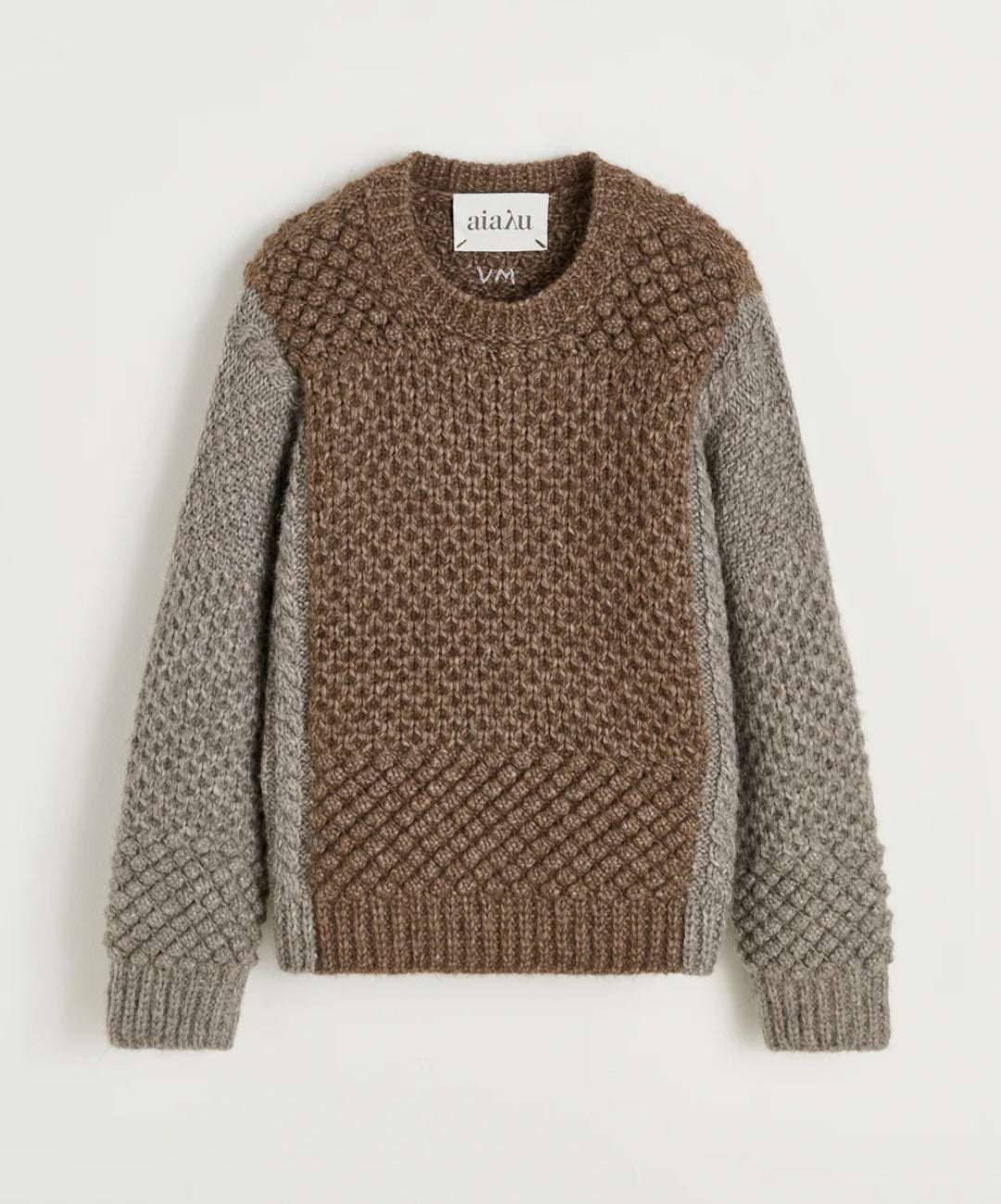 aiayu - Justina Sweater, Llama Wool, Mix Pure Grey