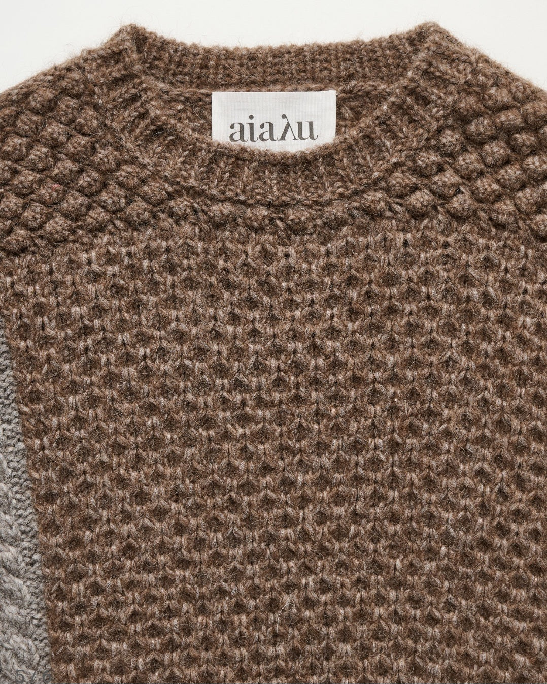 aiayu - Justina Sweater, Llama Wool, Mix Pure Grey