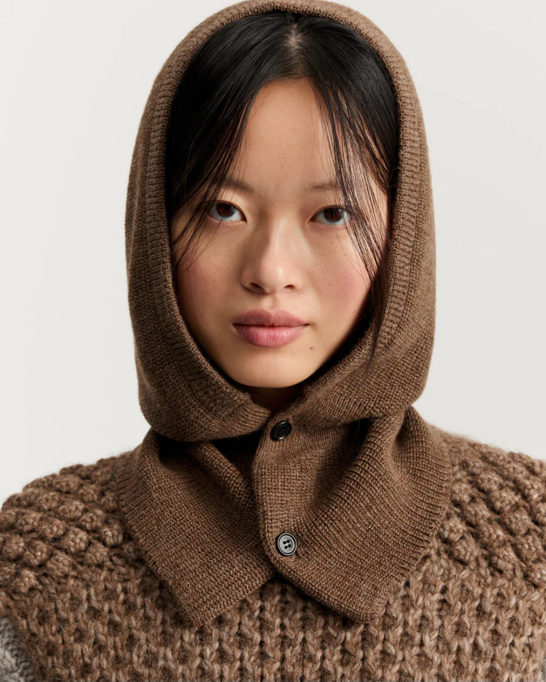 aiayu - Cindy Balaclava, Pure Llama, Brownie