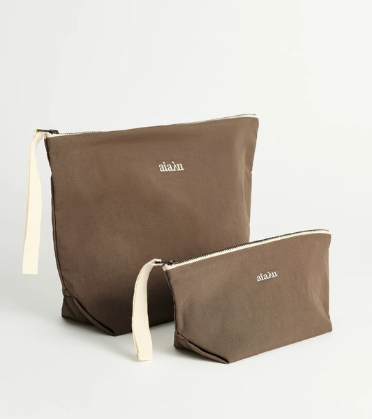 aiayu - Pouch Heavy Poplin, Fås i to størrelser, Earth