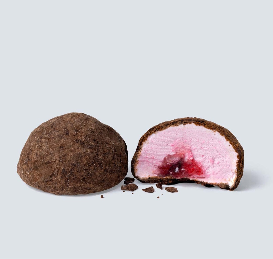 The Mallows - Strawberry Filled Mallows & Belgian Dark Choc Box, 5 stk.