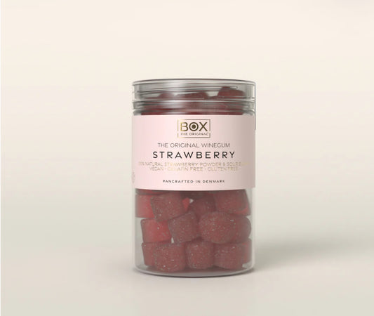 Box The Original - Tube, Just The Winegum, Strawberry, 100% Vegan, 170 gr.