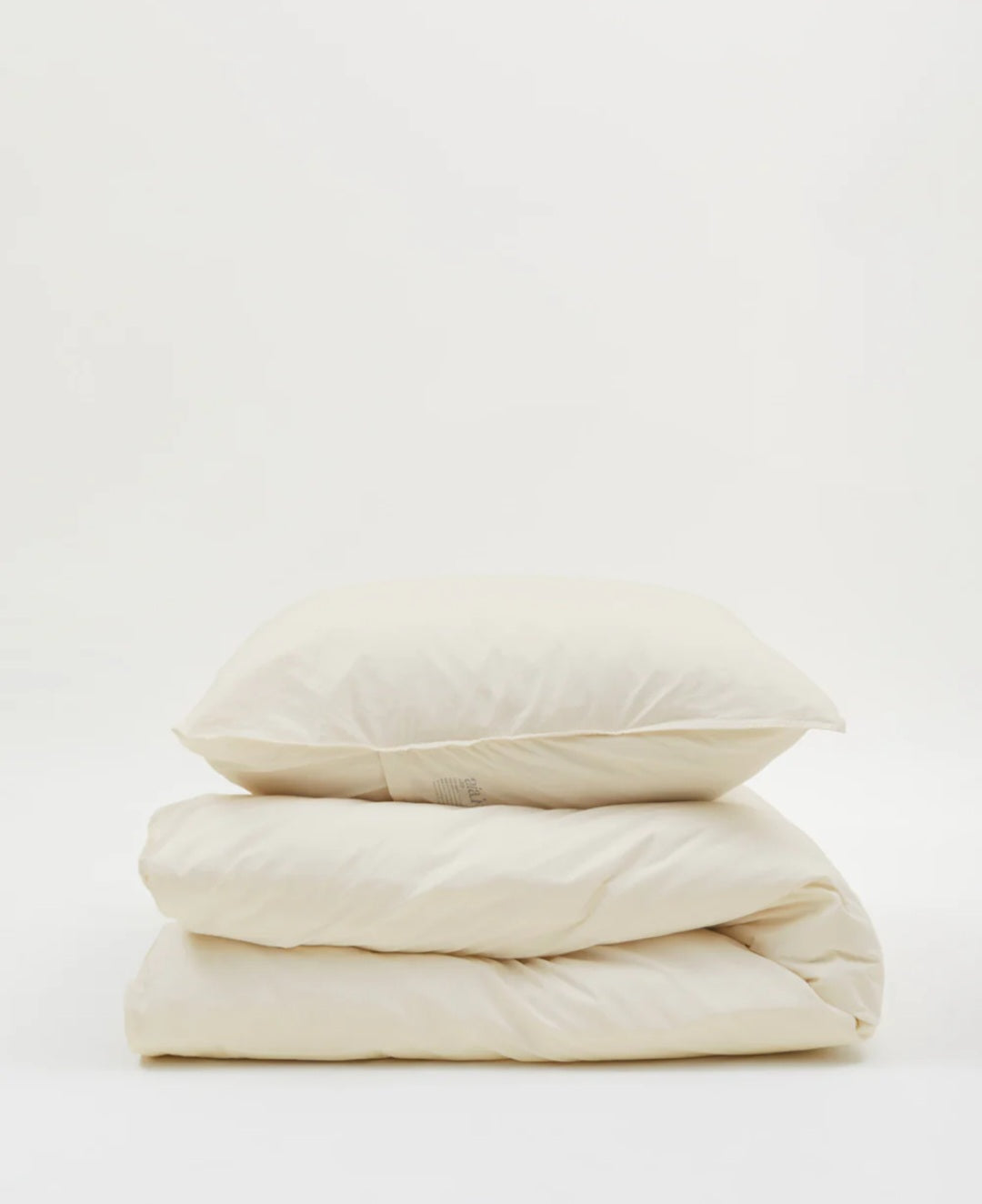 aiayu - Duvet Set + Pillow Case, Pure Ecru, 140x200/60x63 cm.