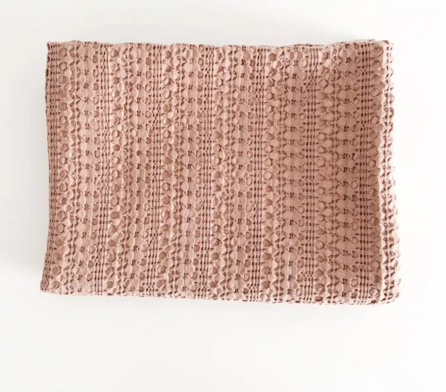 Manipura Living - Plaid, Crochet Brun Pudder, 130x180 cm.