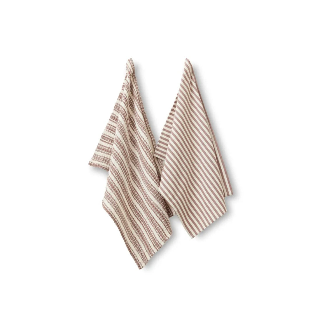 Jakobsdals - Cuisine Viskestykker, 2-pak, 2 farver - Off white & Brown