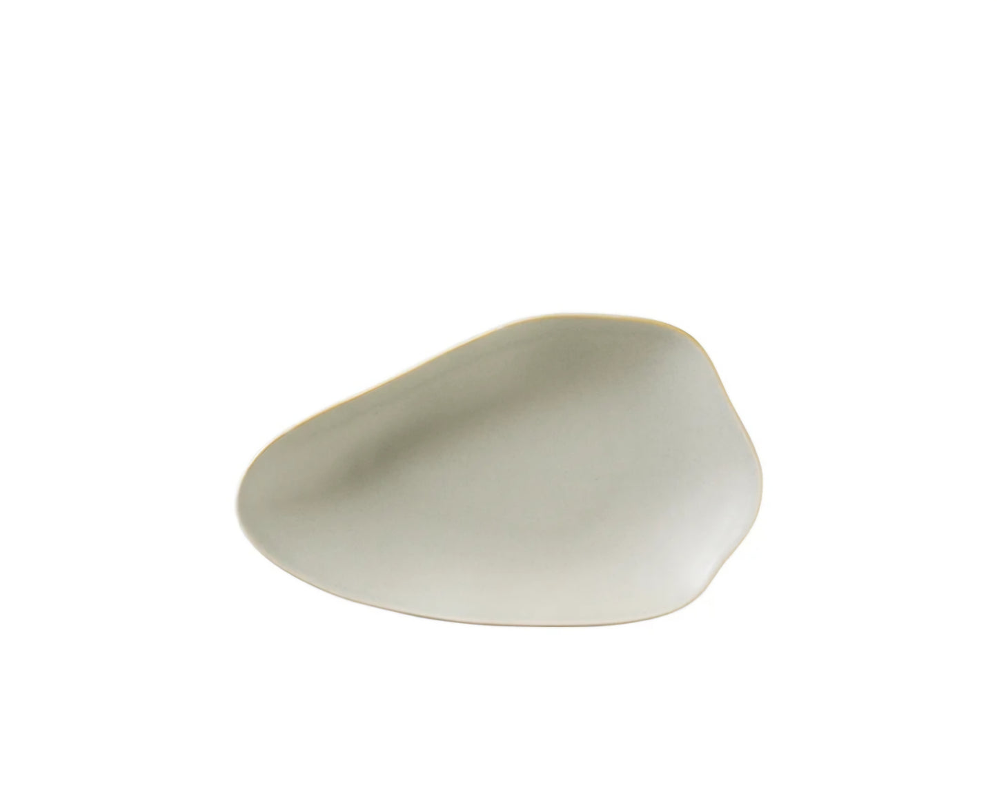 Broste Copenhagen - Limfjord Tallerken, B14,8xL24xH3 cm., Stentøj, Light Grey