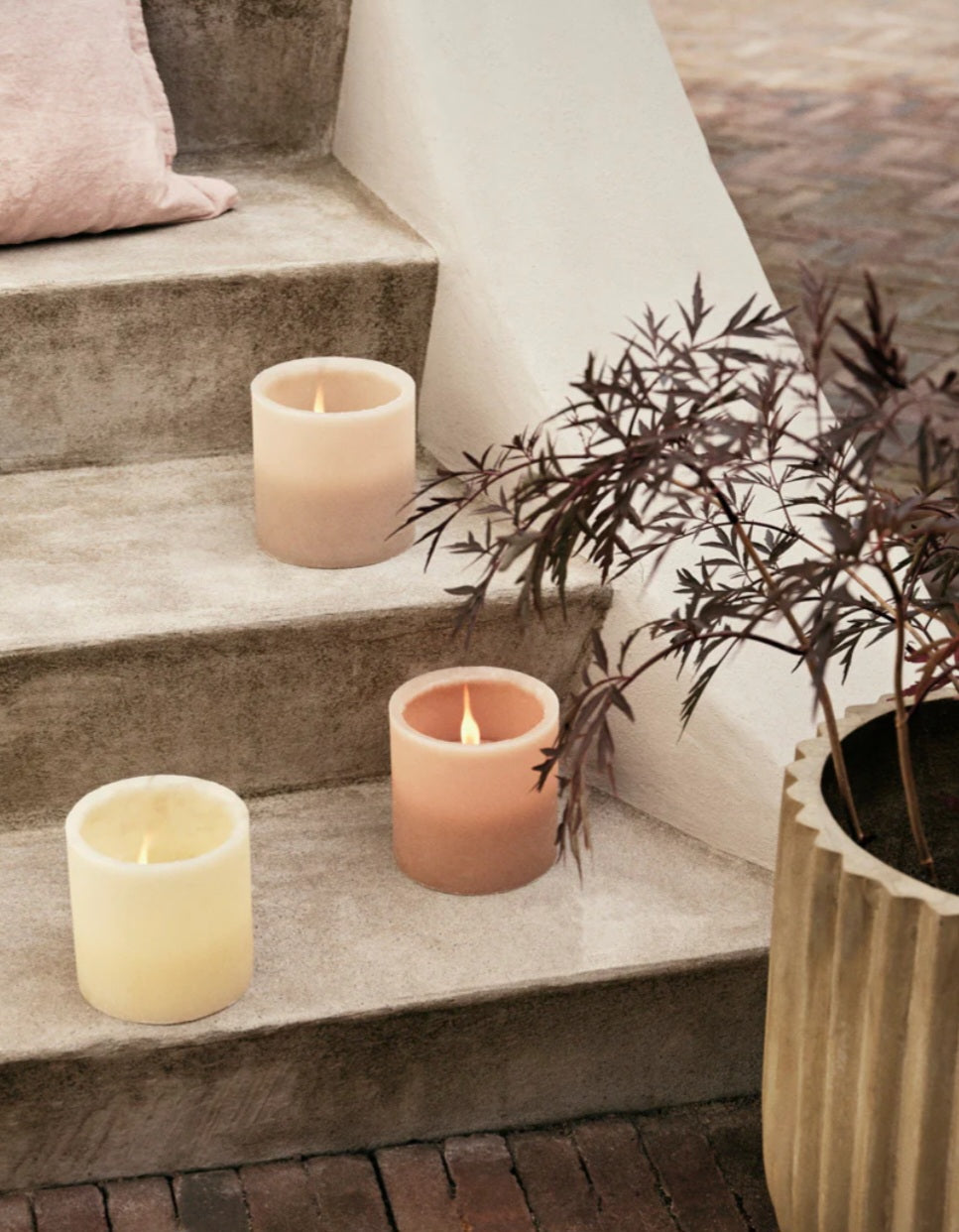 Broste Copenhagen - Garden Lanterne, Ø13xH13 cm., Pastel Yellow