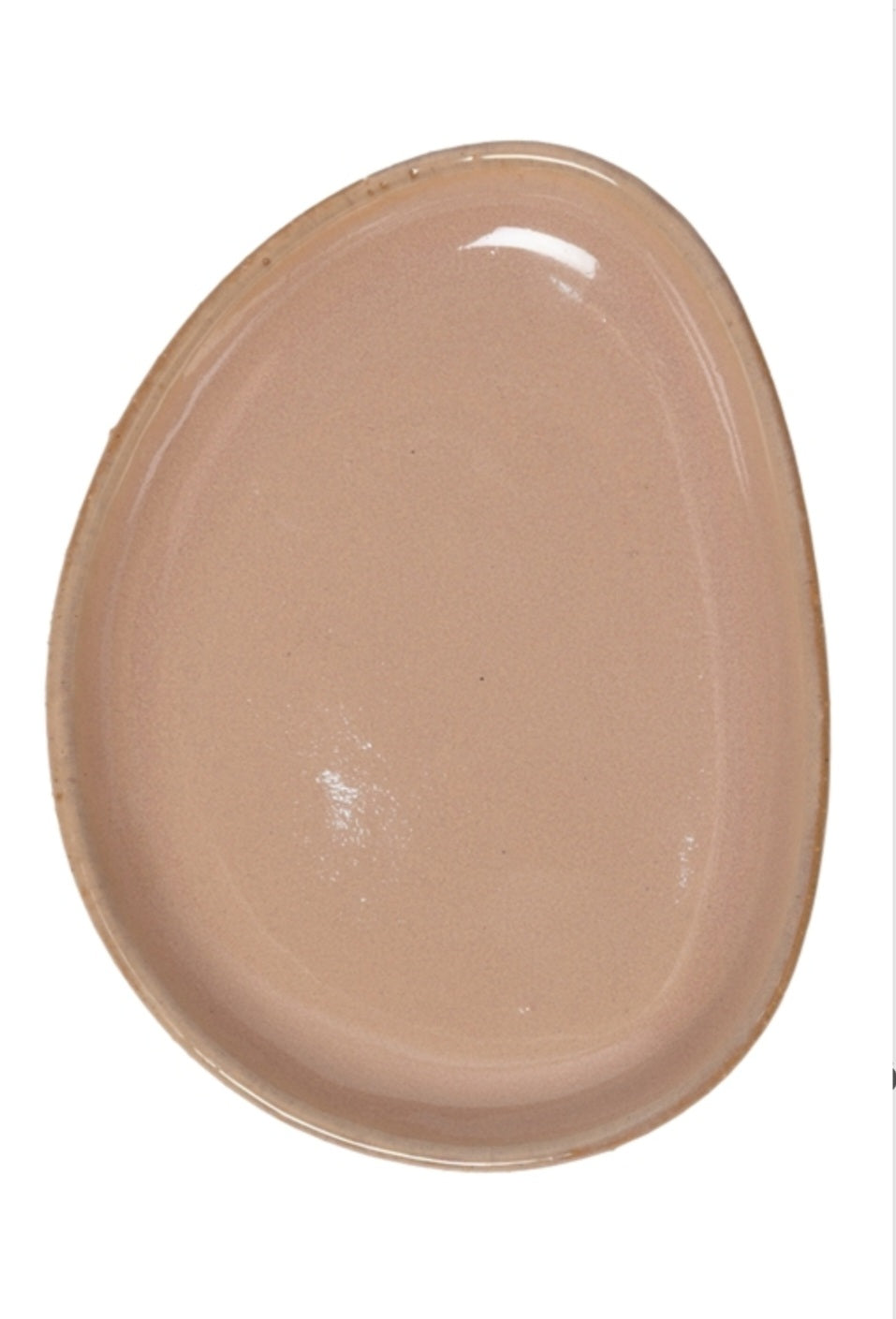 AU Maison - Asymmetrisk Tallerken, Recycled Keramik, L16xØ12 cm., Lilla