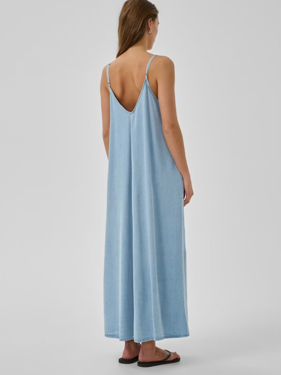 My Essential Wardrobe - Nelly MW Slipkjole, Light Blue/Blue Wash