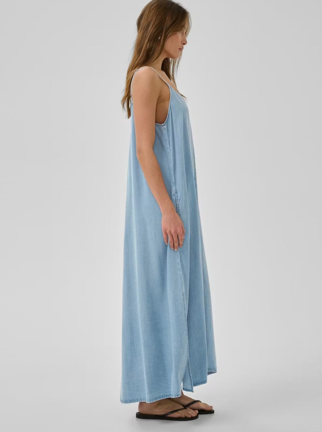 My Essential Wardrobe - Nelly MW Slipkjole, Light Blue/Blue Wash